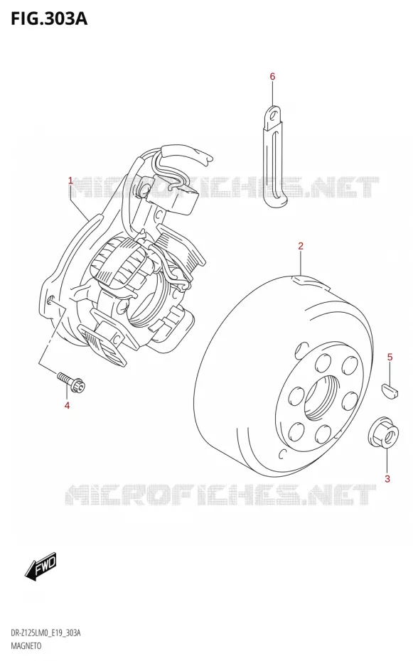 ALLUMAGE ROTOR - STATOR Suzuki MOTO 125 DR-Z 2020  DR-Z125L M0 (E19)