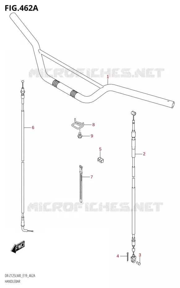 GUIDON Suzuki MOTO 125 DR-Z 2020  DR-Z125L M0 (E19)