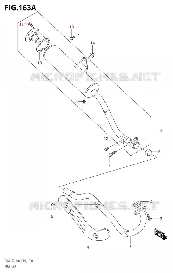 SILENCIEUX Suzuki MOTO 125 DR-Z 2020  DR-Z125L M0 (E19)