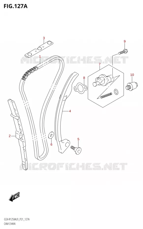 DISTRIBUTION Suzuki MOTO 125 GSX-R 2019  GSX-R125XA L9 (P21)