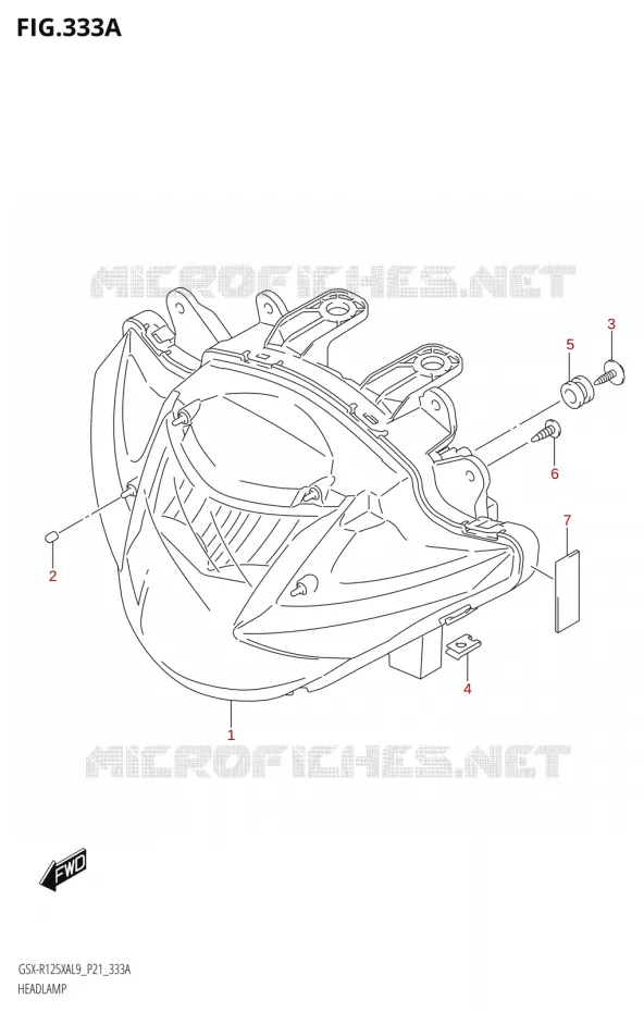 PHARE Suzuki MOTO 125 GSX-R 2019  GSX-R125XA L9 (P21)