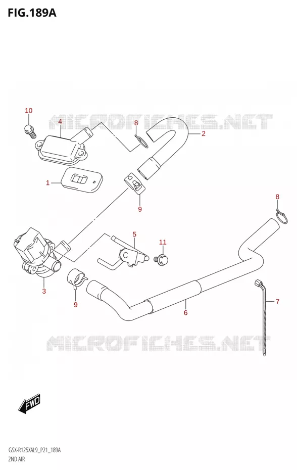 SYSTEME RECYCLAGE GAZ ECHAPPEMENT Suzuki MOTO 125 GSX-R 2019  GSX-R125XA L9 (P21)