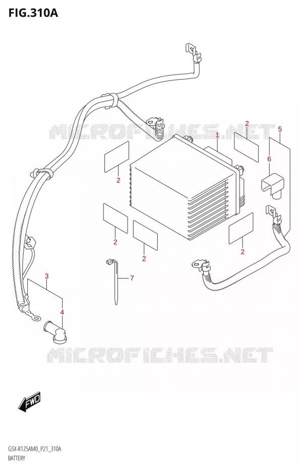 BATTERIE Suzuki MOTO 125 GSX-R 2020  GSX-R125XA M0 (P21)