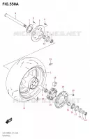 ROUE ARRIERE S1000AL9 E21) pour Suzuki GSX-S 1000 2019