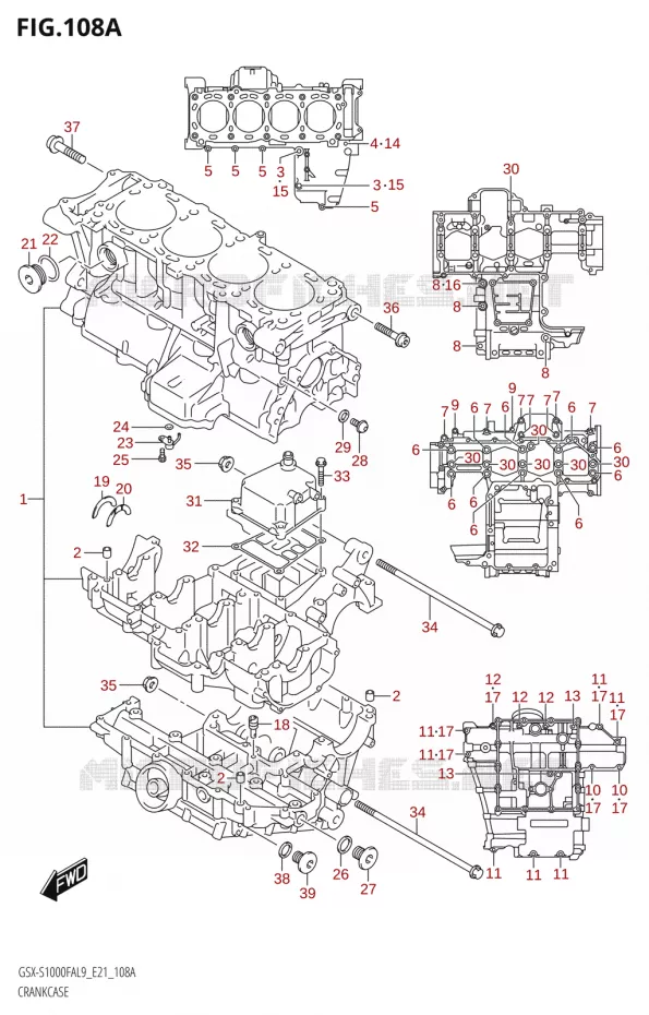 CARTERS MOTEUR Suzuki MOTO 1000 GSX-S 2019  GSX-S1000FZA L9 (E21)