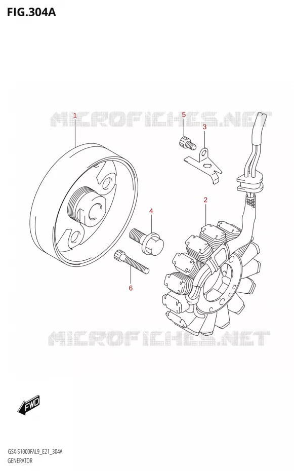 GENERATEUR Suzuki MOTO 1000 GSX-S 2019  GSX-S1000FAUF L9 (E21)