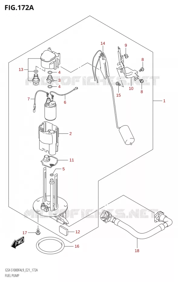 POMPE A ESSENCE Suzuki MOTO 1000 GSX-S 2019  GSX-S1000FYAUF L9 (E21)