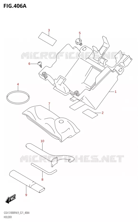 SUPPORT Suzuki MOTO 1000 GSX-S 2019  GSX-S1000FZAUF L9 (E21)