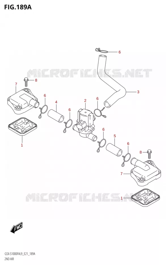 SYSTEME RECYCLAGE GAZ ECHAPPEMENT Suzuki MOTO 1000 GSX-S 2019  GSX-S1000FYA L9 (E21)