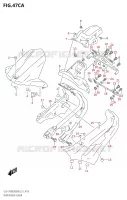 GARDE BOUE ARRIERE INFERIEUR pour Suzuki KATANA 1000 2020