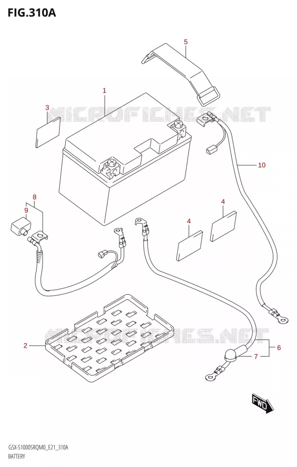 BATTERIE Suzuki MOTO 1000 KATANA 2020  GSX-S1000SRQ M0 (E21)