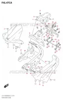 GARDE BOUE ARRIERE INFERIEUR pour Suzuki KATANA 1000 2019