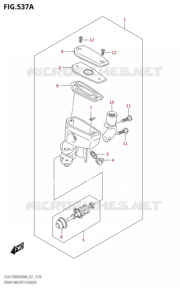 MAITRE CYLINDRE AVANT Suzuki MOTO 1000 KATANA 2020  GSX-S1000STQ M0 (E21)