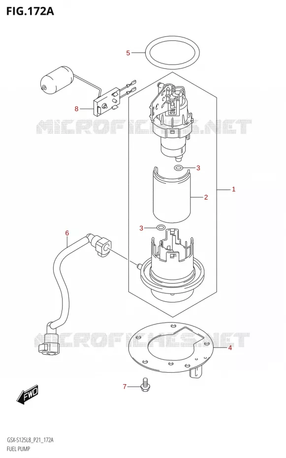 POMPE A ESSENCE Suzuki MOTO 125 GSX-S 2018  GSX-S125ML L8 (P21)