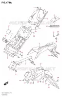GARDE BOUE ARRIERE25ML:L8:P21) pour Suzuki GSX-S 125 2018