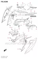 COUVRE RESERVOIRVER (GSX S125XAM0 P21) pour Suzuki GSX-S 125 2020