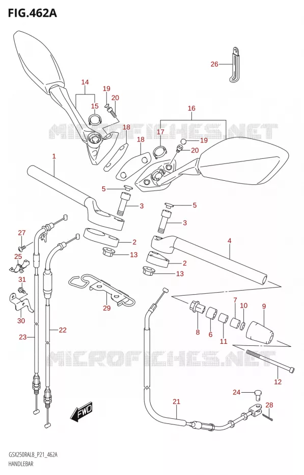GUIDON Suzuki MOTO 250 INAZUMA 2018  GW250RAZ L8 (P21)