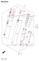 FOURCHE AMORTISSEUR AVT (SV650XAUL9 E19) pour Suzuki SV 650 2019