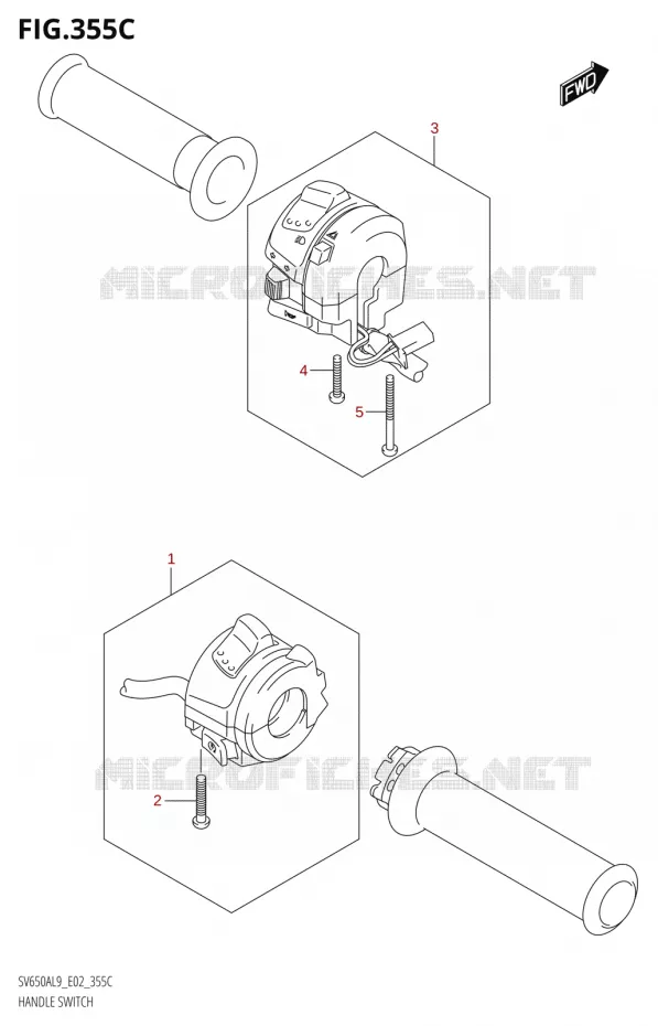 COMMODOSOMMUTATEUR (SV650XAL9 E02) Suzuki MOTO 650 SV 2019  SV650XA L9 (E02)
