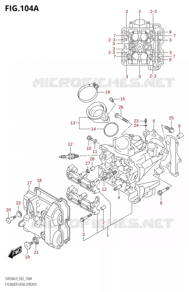 CULASSE (AVT) Suzuki MOTO 650 SV 2019  SV650XA L9 (E02)