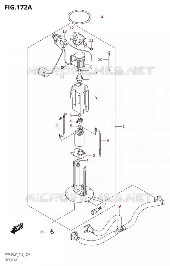 POMPE A ESSENCE Suzuki MOTO 650 SV 2020  SV650A (E19)