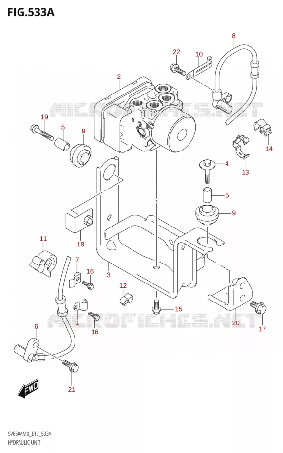 SYSTÈME ABS Suzuki MOTO 650 SV 2020  SV650A (E19)