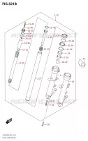 FOURCHE AMORTISSEUR AVT (SV650XA,SV650XAU) pour Suzuki SV 650 2020