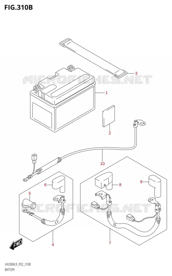 BATTERIE Suzuki SCOOTER 200 BURGMAN 2019  UH200A L9 (P02)
