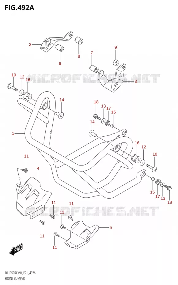 PARE CHOC AVANTL1050RC) Suzuki MOTO 1050 V-STROM 2020  DL1050RC M0 (E21)