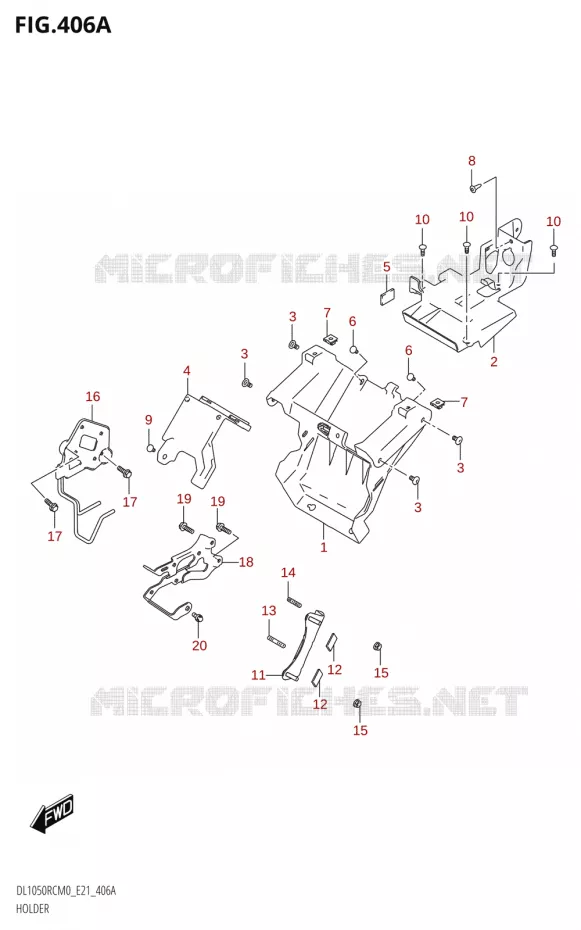 SUPPORT Suzuki MOTO 1050 V-STROM 2020  DL1050RC M0 (E21)