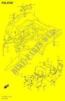 GARDE BOUE ARRIEREZM0 P24) pour Suzuki KINGQUAD 750 2020