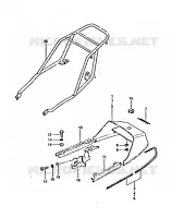CARENAGES ARRIERERRIERE (MODELE X : 24L) pour Suzuki GSX 750 1981