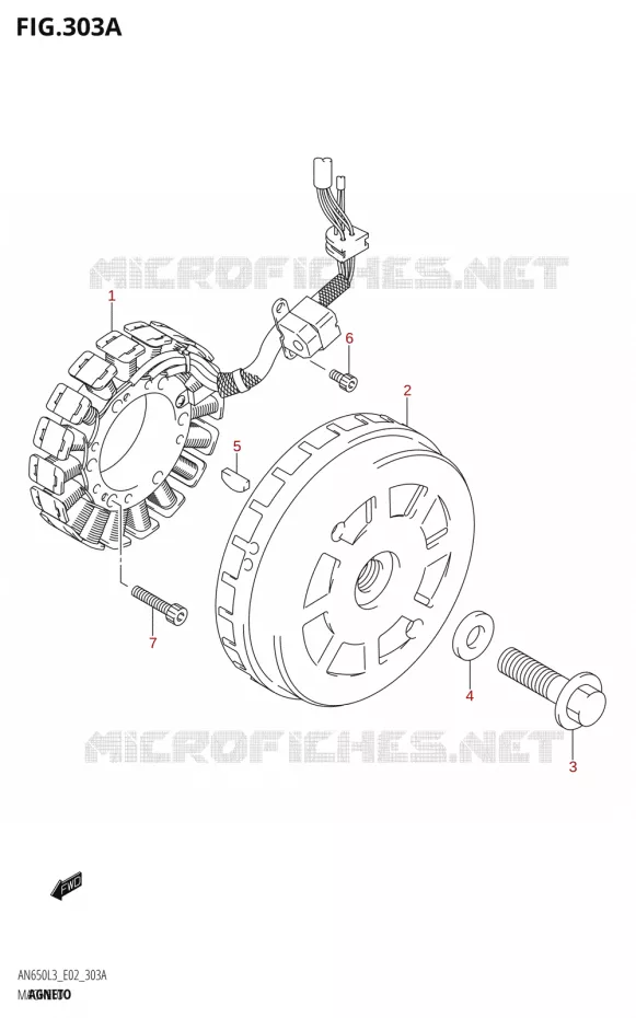 ALLUMAGE ROTOR - STATOR Suzuki SCOOTER 650 BURGMAN 2013  AN650Z L3 (E02,E19)