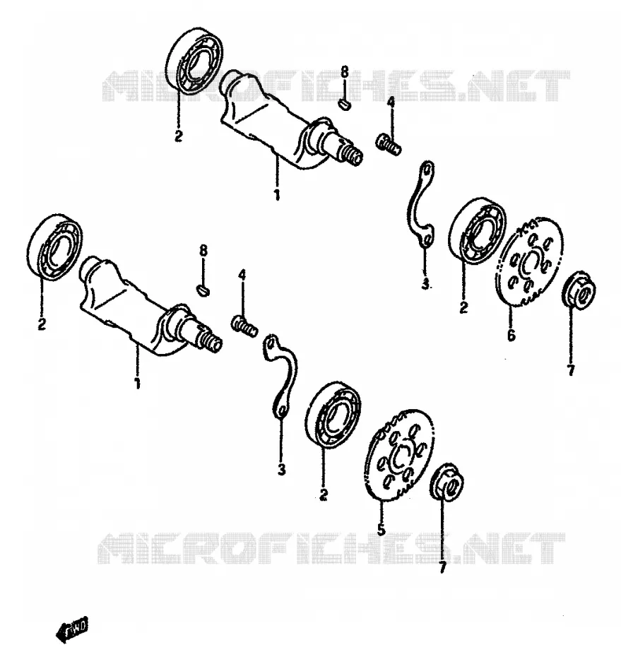 BALANCIER Suzuki MOTO 600 DR 1987  DR600SUH(E2)