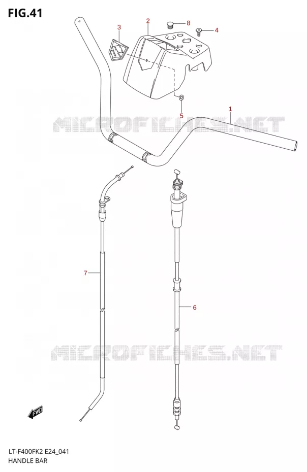 GUIDON Suzuki QUAD 400 EIGER 2002  LT-F400FK2(E24)