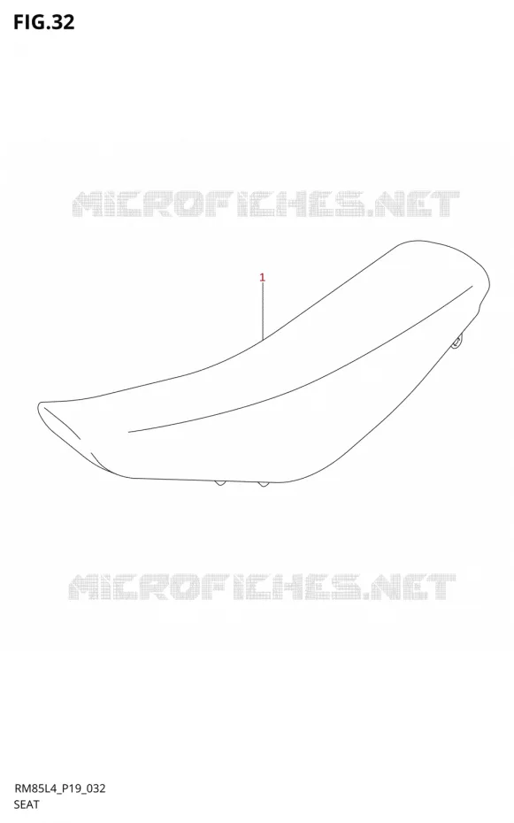 SELLE Suzuki MOTO 85 RM 2014  RM85L L4 (P19)
