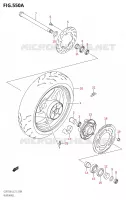 ROUE ARRIERESR750:L4:E21) pour Suzuki GSR 750 2014