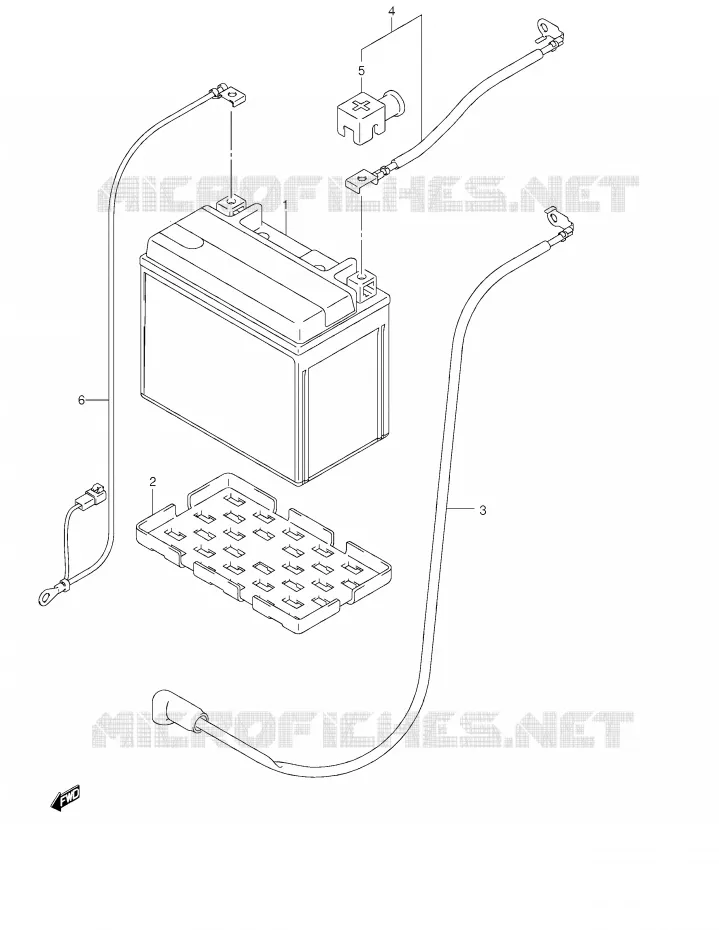 BATTERIE Suzuki MOTO 1000 GSX-R 2003  GSX-R1000 K3 (E19)