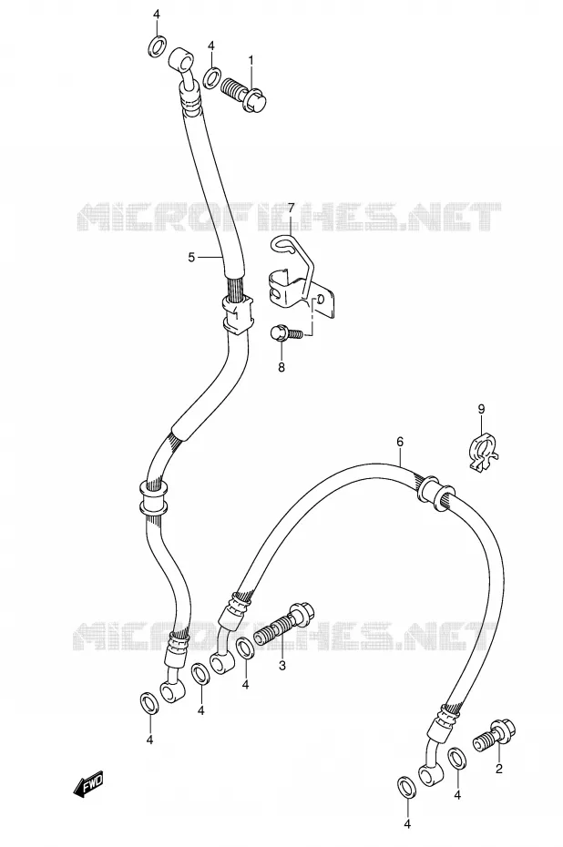 DURITE DE FREIN AVANT Suzuki MOTO 1000 GSX-R 2003  GSX-R1000 K3 (E02)
