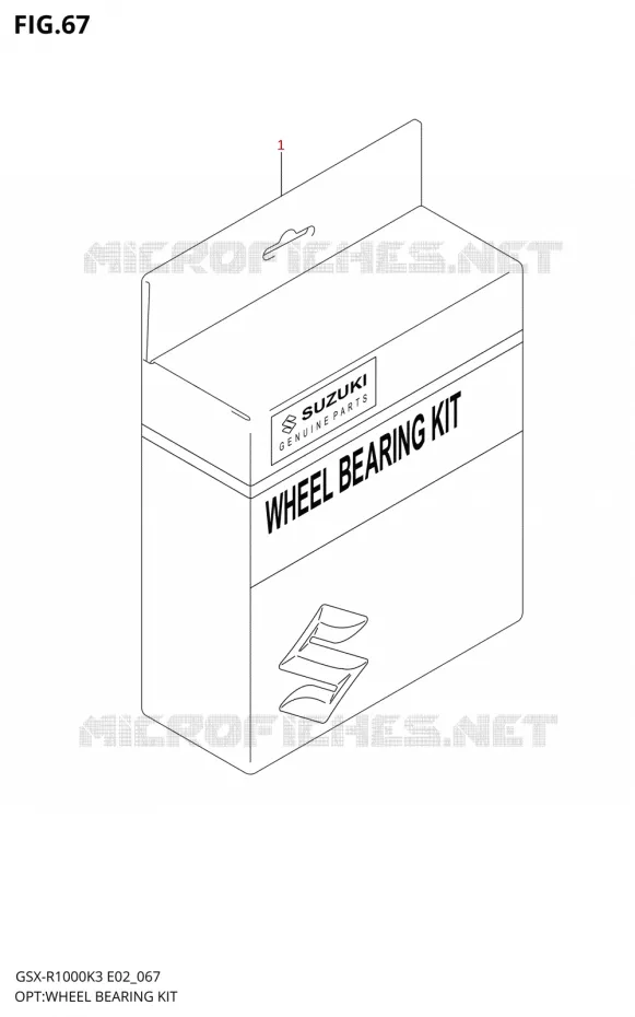 KIT ROULEMENTS DE ROUEL K3) Suzuki MOTO 1000 GSX-R 2003  GSX-R1000 K3 (E02)