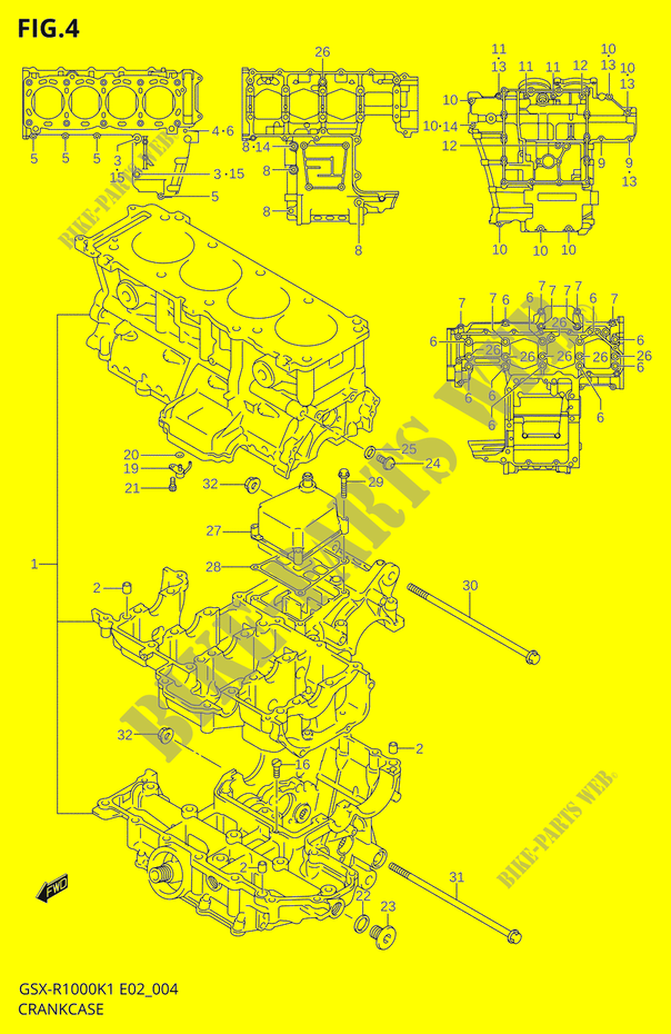 CARTER pour Suzuki GSX-R 1000 2001