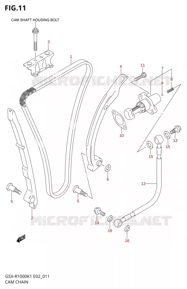 DISTRIBUTION Suzuki MOTO 1000 GSX-R 2001  GSX-R1000U2K1(E2)