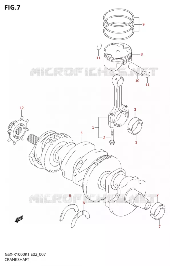 VILEBREQUIN Suzuki MOTO 1000 GSX-R 2001  GSX-R1000U2K1(E2)