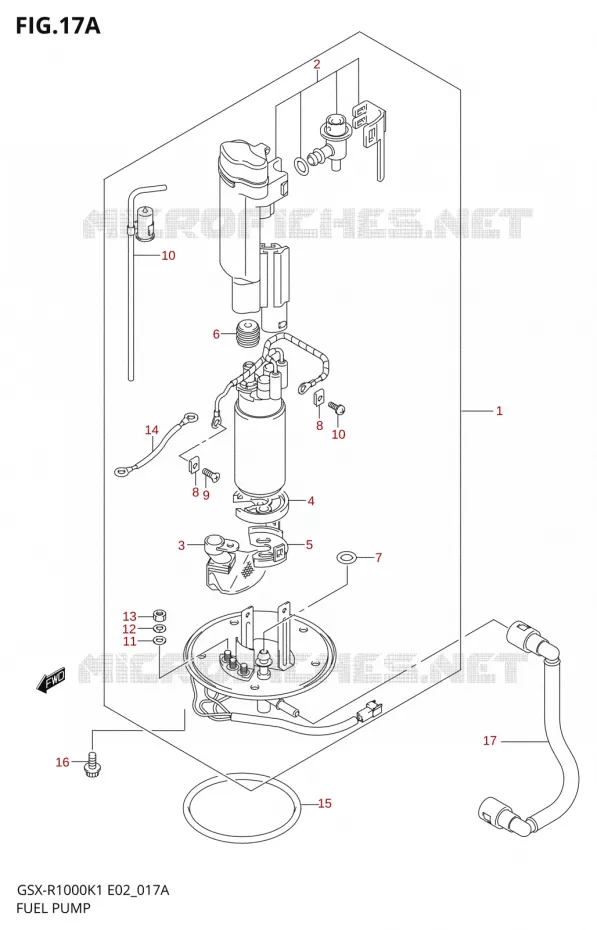 POMPE A ESSENCE (GSX-R1000K2) Suzuki MOTO 1000 GSX-R 2002  GSX-R1000K2(E19)