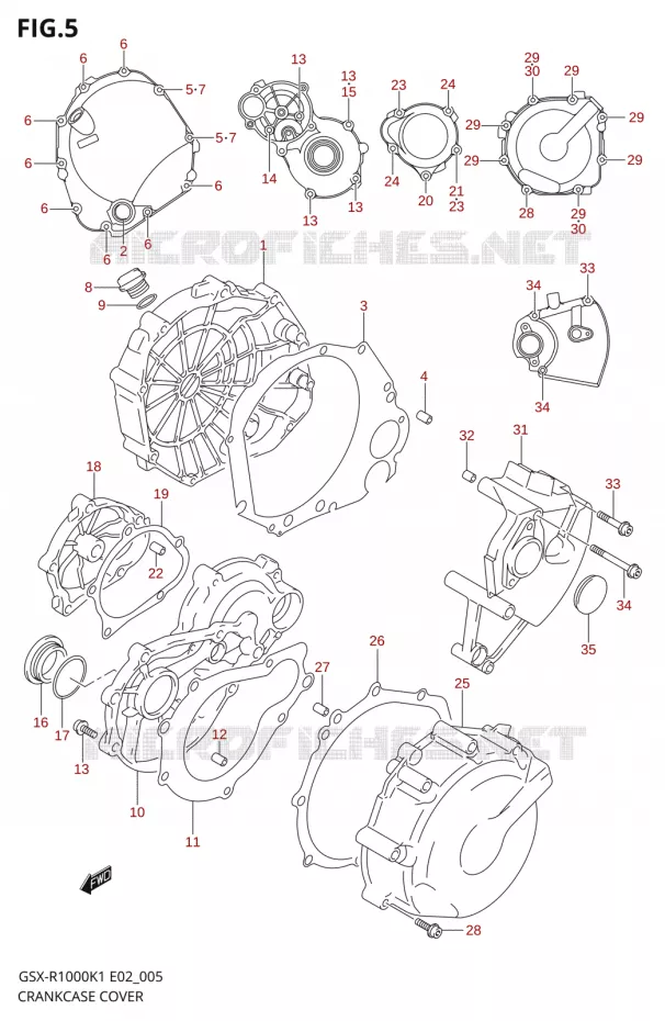 CARTER Suzuki MOTO 1000 GSX-R 2002  GSX-R1000U2K2(E2)