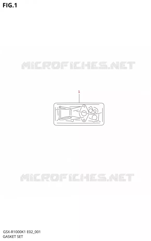 KIT JOINTS Suzuki MOTO 1000 GSX-R 2002  GSX-R1000U2K2(E2)