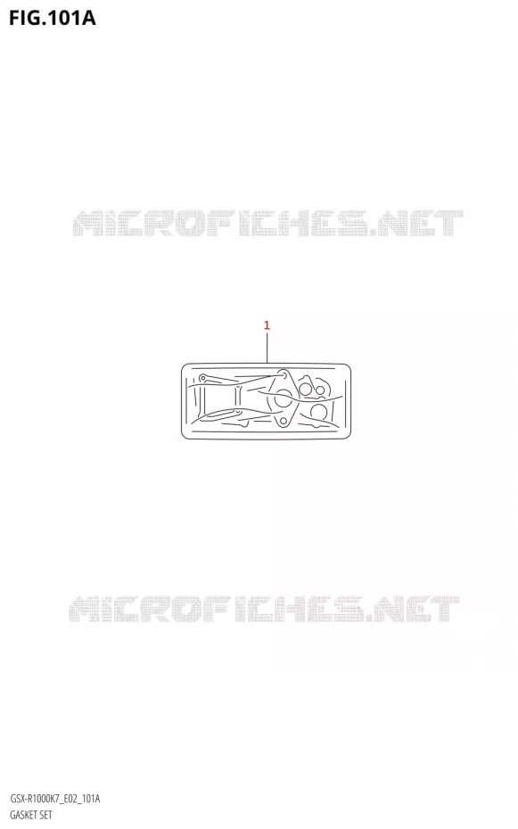 POCHETTE DE JOINTS Suzuki MOTO 1000 GSX-R 2007  GSX-R1000 K7 (E19)