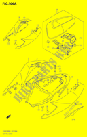 CARENAGE ARRIERE   CAPOT DE SELLE,E19,E24,P37)) pour Suzuki GSX-R 1000 2006