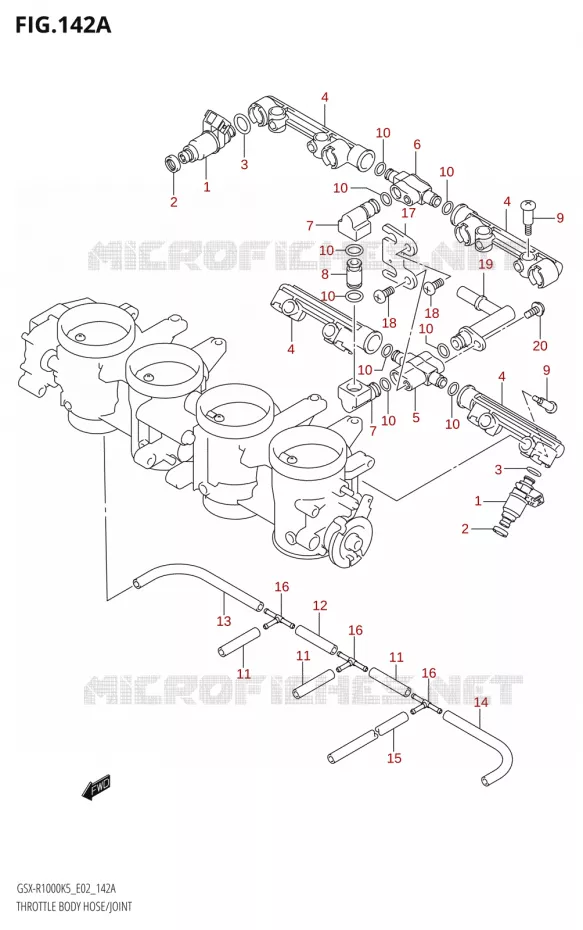 INJECTEURS Suzuki MOTO 1000 GSX-R 2006  GSX-R1000 K6 (E19)