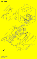 CARENAGE ARRIERE   CAPOT DE SELLE,E19,E24,P37)) pour Suzuki GSX-R 1000 2005
